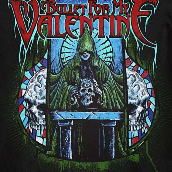 Bullet For My Valentine Logo T-Shirt S M L XL NWT - Picture 2 of 2